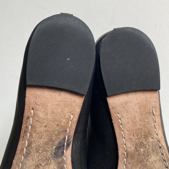 Tory Burch Chase Ballet Nappa Leather Flats - Chase Bow in Black, Size 6.5M - Picture 7 of 16